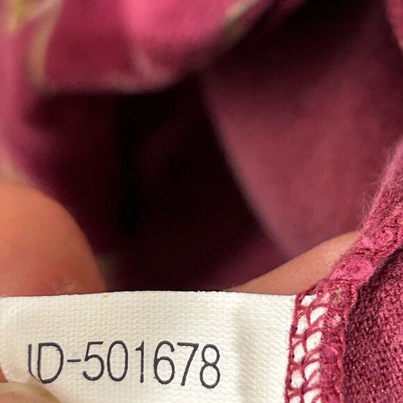 Victorias SECRET COUNTRY LADIES pj DRESS medium burgandy BABYDOLL floral mini - Picture 7 of 14